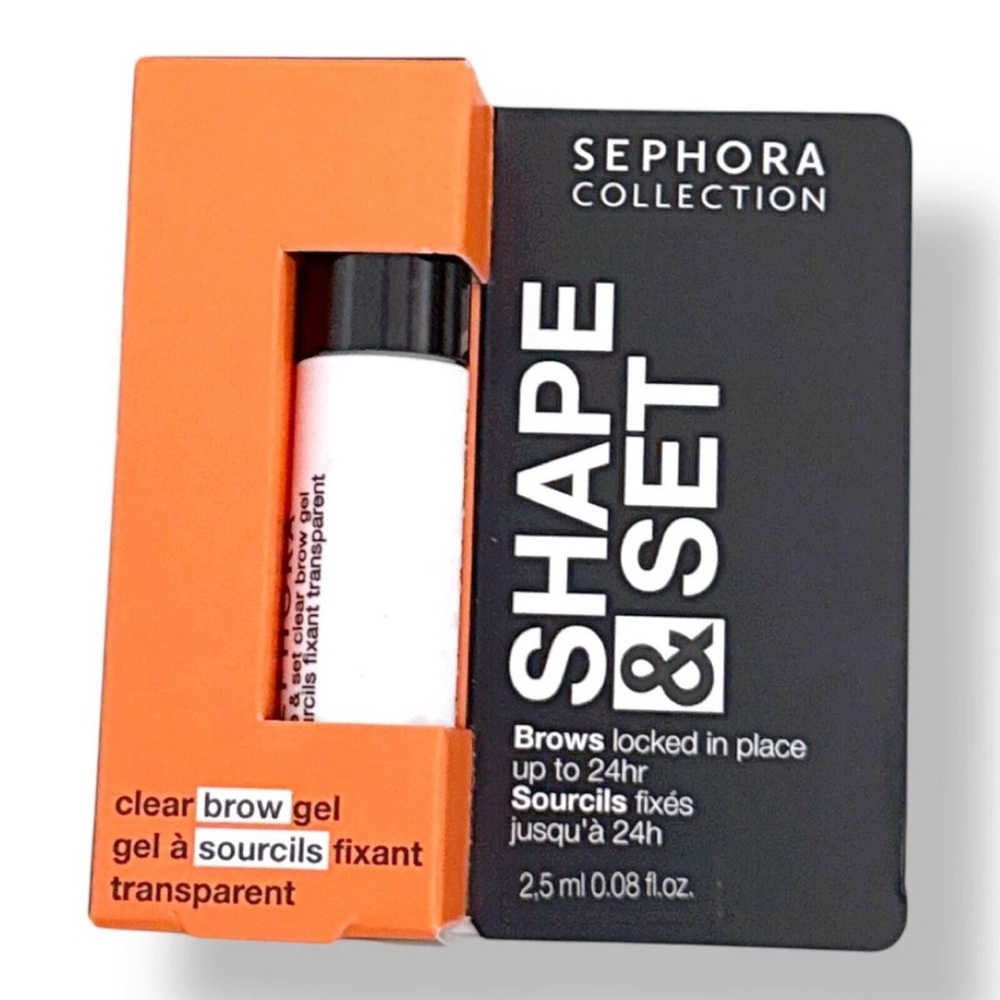 🦋 3/$9 NEW NIB Sephora Collection Shape & Set CLEAR Brow Gel Travel MINI 2.5ml